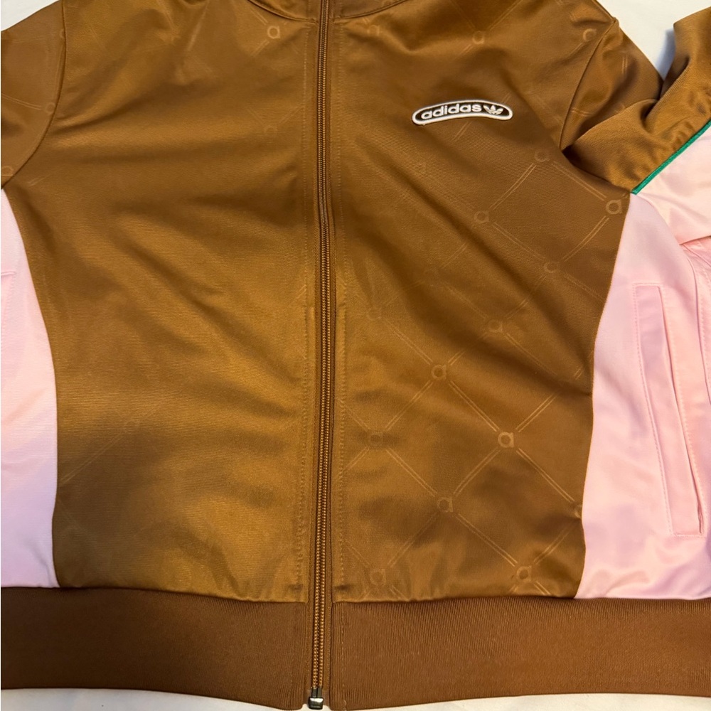 Adidas Kids Jacket in Brown and Pink